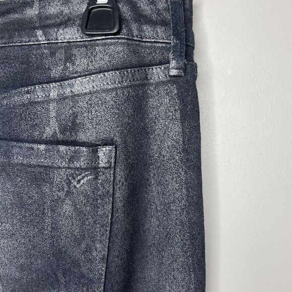 WILLIAM RAST Jeans Womens 29 Metallic Black Python Skinny Sculpted High Rise - Picture 8 of 12